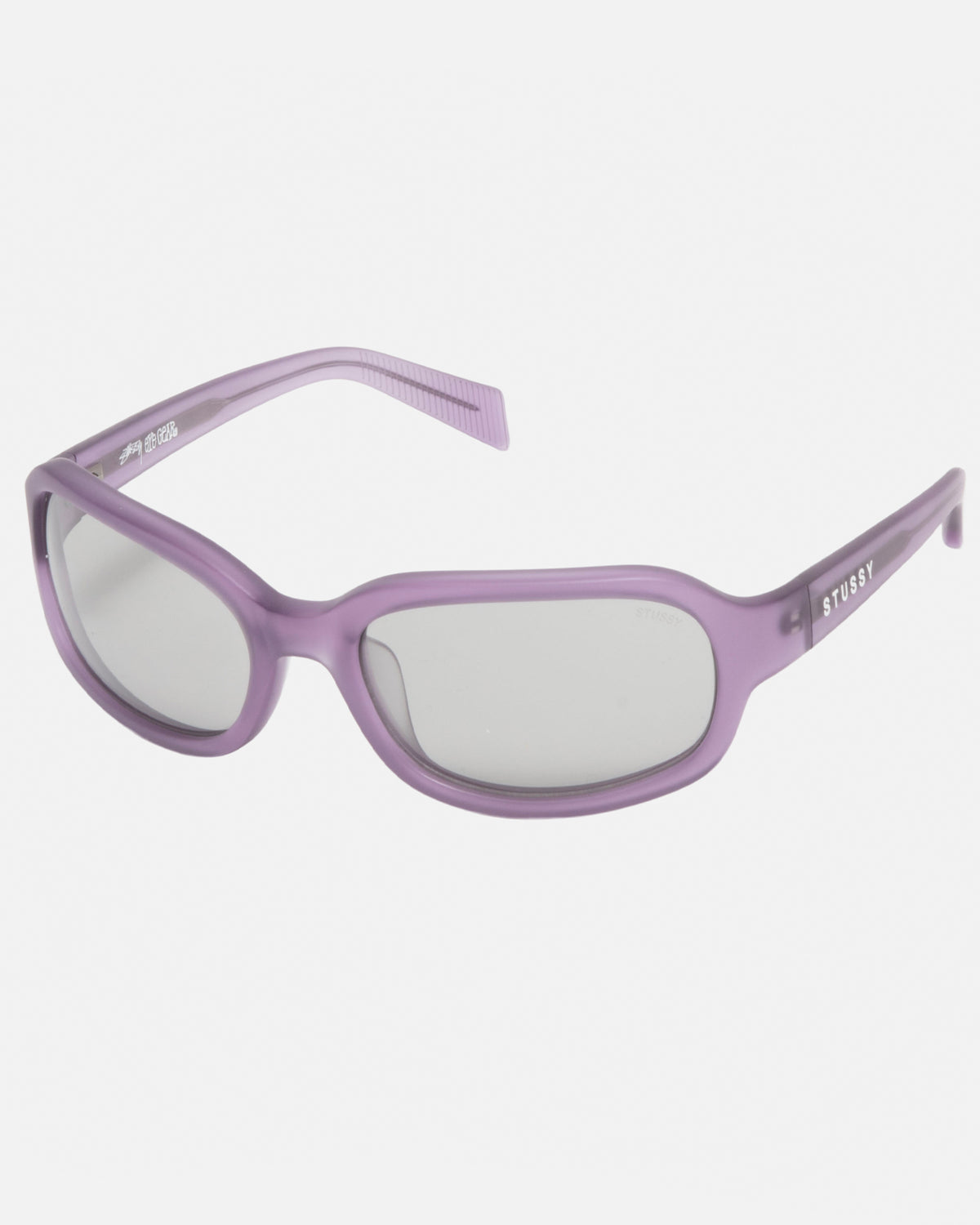 Rome Sunglasses in matte purple dark grey - Stüssy – Stussy AU