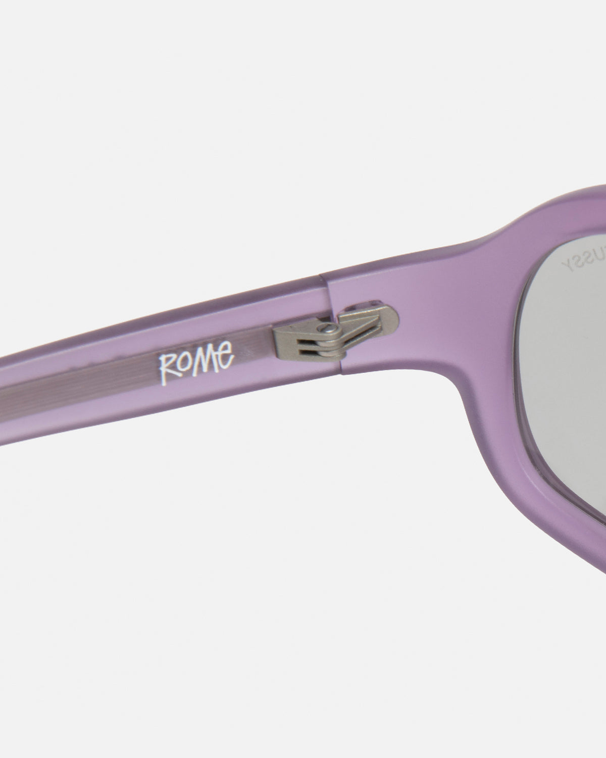 Rome Sunglasses in matte purple dark grey - Stüssy – Stussy AU