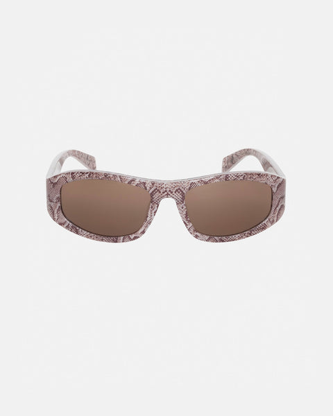 Stüssy Landon Sunglasses Snake Skin / Brown Lens Eyewear