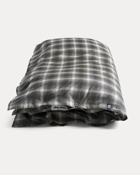 Tekla Percale Duvet Cover in black plaid – Stüssy – Stussy AU