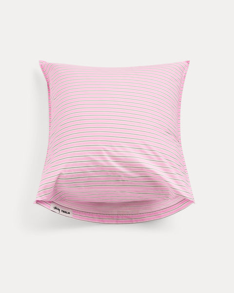 シーツ・カバー Stussy x Tekla / Pink Stripes pillow Tekla Percale Pillow Sham in pink stripes – Stüssy – Stussy AU