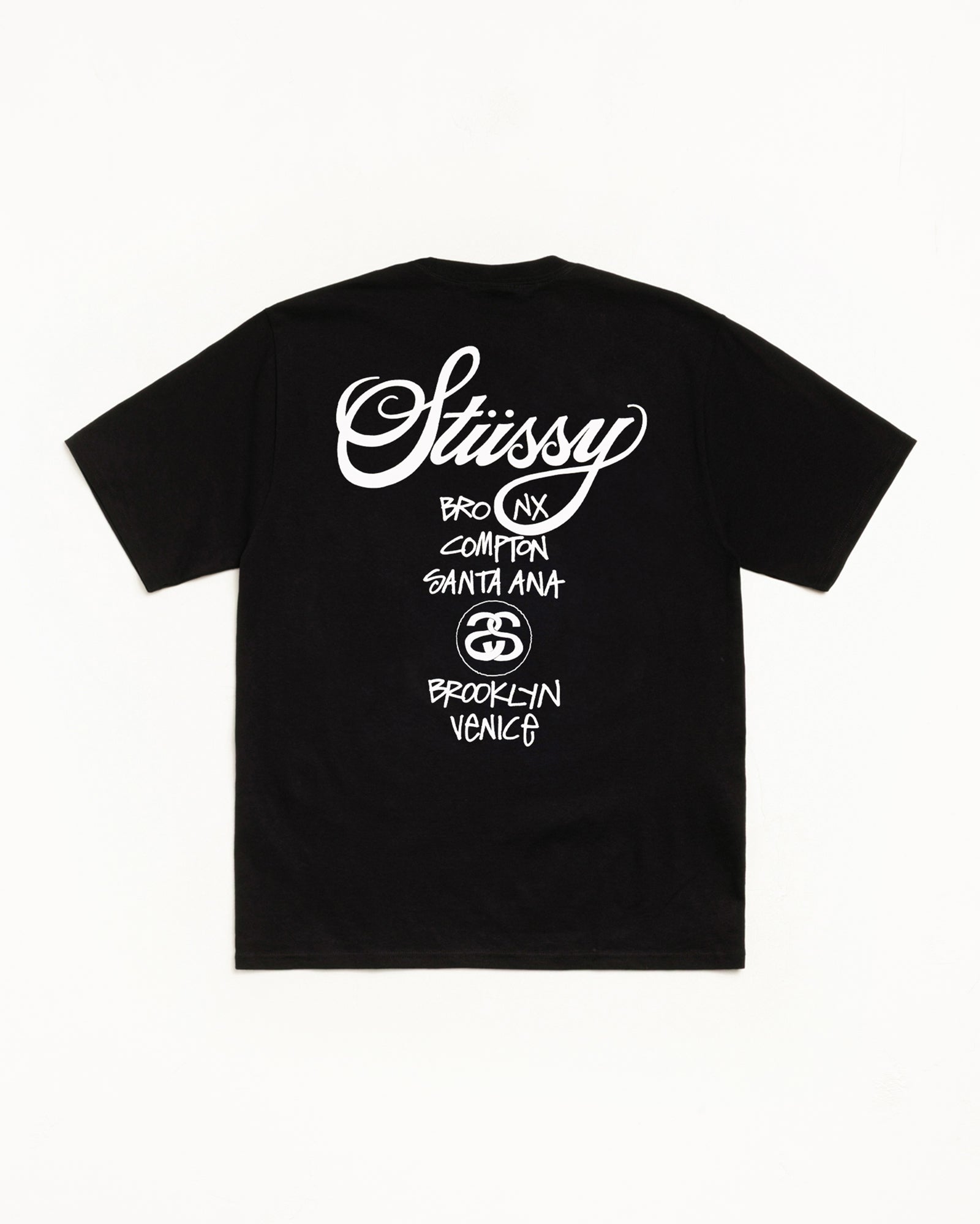 STÜSSY T-Shirt World Tour Tee – Black | Tees | Stüssy – Stussy AU