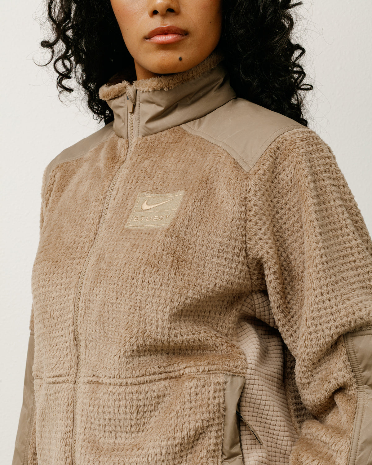 Stüssy & Nike Full Zip Fleece – Pinenut | Outerwear | Stüssy 
