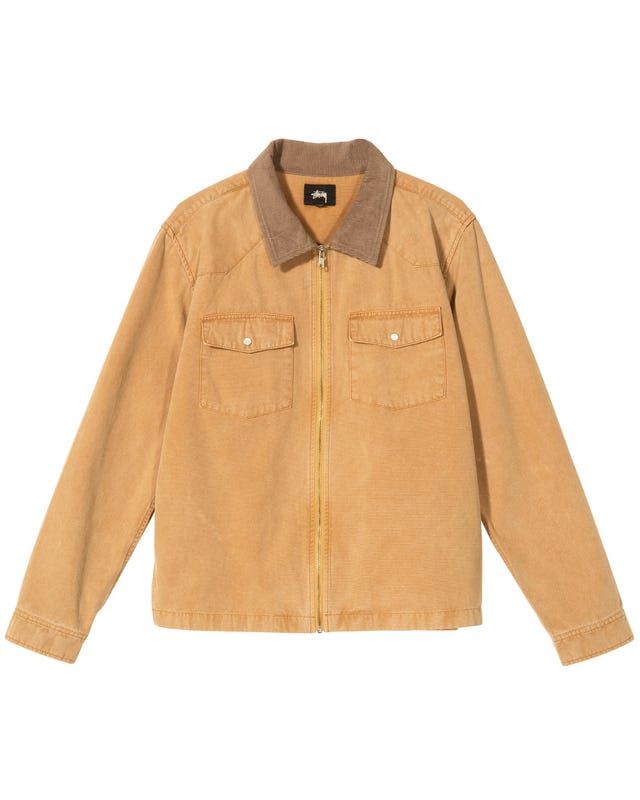 WASHED CANVAS WORK SHIRT